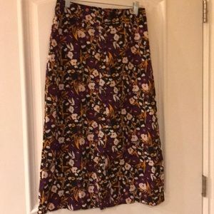 Nasty Gal Collection US size 8 floral midi skirt